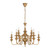 Sheridan Nine Light French Provincial Copper Candelabra Chandelier