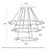 Teresina Black Gold Contemporary Octagonal LED Tiered Chandelier-3