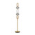 Toledo Multicoloured Glass Brass Floor Lamp-2