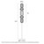 Toledo Multicoloured Glass Brass Floor Lamp-3