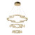 Jinan Three Tiered Golden Crystal 3CCT LED Chandelier