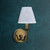 Stanford 1 Light Brass Wall Lamp - White-1