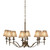 Stanford 8 Light Bronze Chandelier - Shimmer Grey