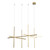 Axis Matt Gold Horizontal Modern LED Pendant Chandelier-2