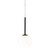Kule White Blown Glass Black LED Pendant-3