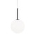 Kule White Blown Glass Black LED Pendant-2