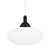 Orbireal Black Oval Glass Pendant Light