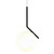 Solara Black Minimalist LED Glass Pendant Light