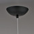 Solara Black Minimalist LED Glass Pendant Light-4