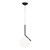 Solara Black Minimalist LED Glass Pendant Light-5