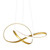 Twisted Knots LED Pendant Light - Gold