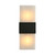 Adonis Rectangular Black Marble Alabaster LED Wall Light