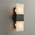 Adonis Rectangular Black Marble Alabaster LED Wall Light-3