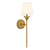 Albie Antique Gold Fabric Shade Classic Wall Light