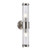Belfast Satin Chrome Clear Rod Glass Up and Down Wall Light