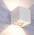 Kubrik LED Adjustable Beam Angle Exterior Wall Light - Sand White