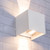 Kubrik LED Adjustable Beam Angle Exterior Wall Light - Sand White