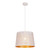 Ipil White Tapered Laser Cut Pendant - Honeycomb-1