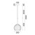 Toluca Ribbed Frosted Glass Brass Pendant Light-5