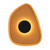 Quarto Dijon Orange Reversible Felt LED Wall Light