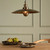 Hayes Antique Brass Rustic Disc Pendant Light-1