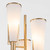 Sarah 3 Light Antique Brass Tapered Glass Floor Lamp-4