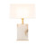 Reene Alabaster White Frosted Shade Table Lamp