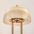 Valerian Antique Brass Textured Glass Table Lamp-2