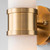 Harlow 2 Light Cylindrical Brass Alabaster Wall Light-2