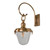 Leroy Glass Shade Outdoor Entry Wall Light - Brass-1