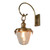 Leroy Glass Shade Outdoor Entry Wall Light - Brass