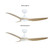 Raven RWS 52" Smart DC Ceiling Fan - White & Oak-4