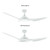 Raven RWS 64" Smart DC Ceiling Fan - White-4