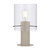 Bamenda Satin Grey Ribbed Glass Table Lamp