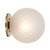 Grayson Diamond Cut Frosted Glass Gold Wall Light