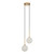 Grayson Duo Opal Matt Glass Gold Pendant Light-2