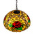 Red Camellia Wide Dome Tiffany Pendant Light-2
