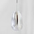 Opelika Chrome Dimpled Glass Pendant Light-1