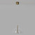 Dome Air Clear Glass Old Brass Pendant Light-7
