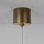 Dome Air Clear Glass Old Brass Pendant Light-10