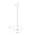 Dome Air Frosted Glass Old Brass Pendant Light-6