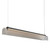 Edge Clear Ribbed Glass Iron Linear Pendant