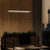 Edge Clear Ribbed Glass Iron Linear Pendant-1