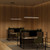 Edge Clear Ribbed Glass Iron Linear Pendant-2