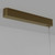 Edge Clear Ribbed Glass Old Brass Linear Pendant-6