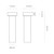 Edge Clear Ribbed Glass Old Brass Wall Light-4