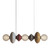 Mapi Multicoloured Horizontal Pendant Light - Blue/Brown
