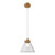Matisse IP44 Gold Metal Clear Cone Glass Pendant-1