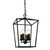 Perigan 4 Light Black Lantern Pendant Light