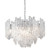 Riviera 10 Light Clear Ice Glass Chrome Pendant Light